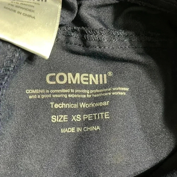 🩶 Navy Blue Medical Scrub Pants - Picture 2 of 3